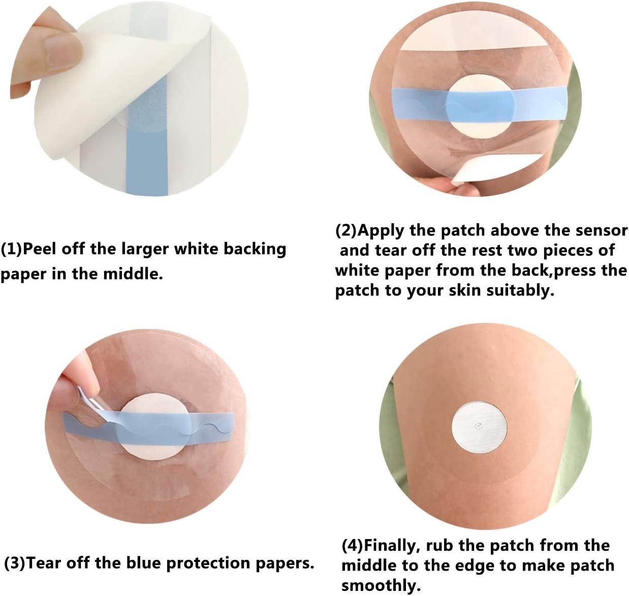 Transparent 14-Day Overpatch Tape for Libre Sensors – 50 Waterproof Patches