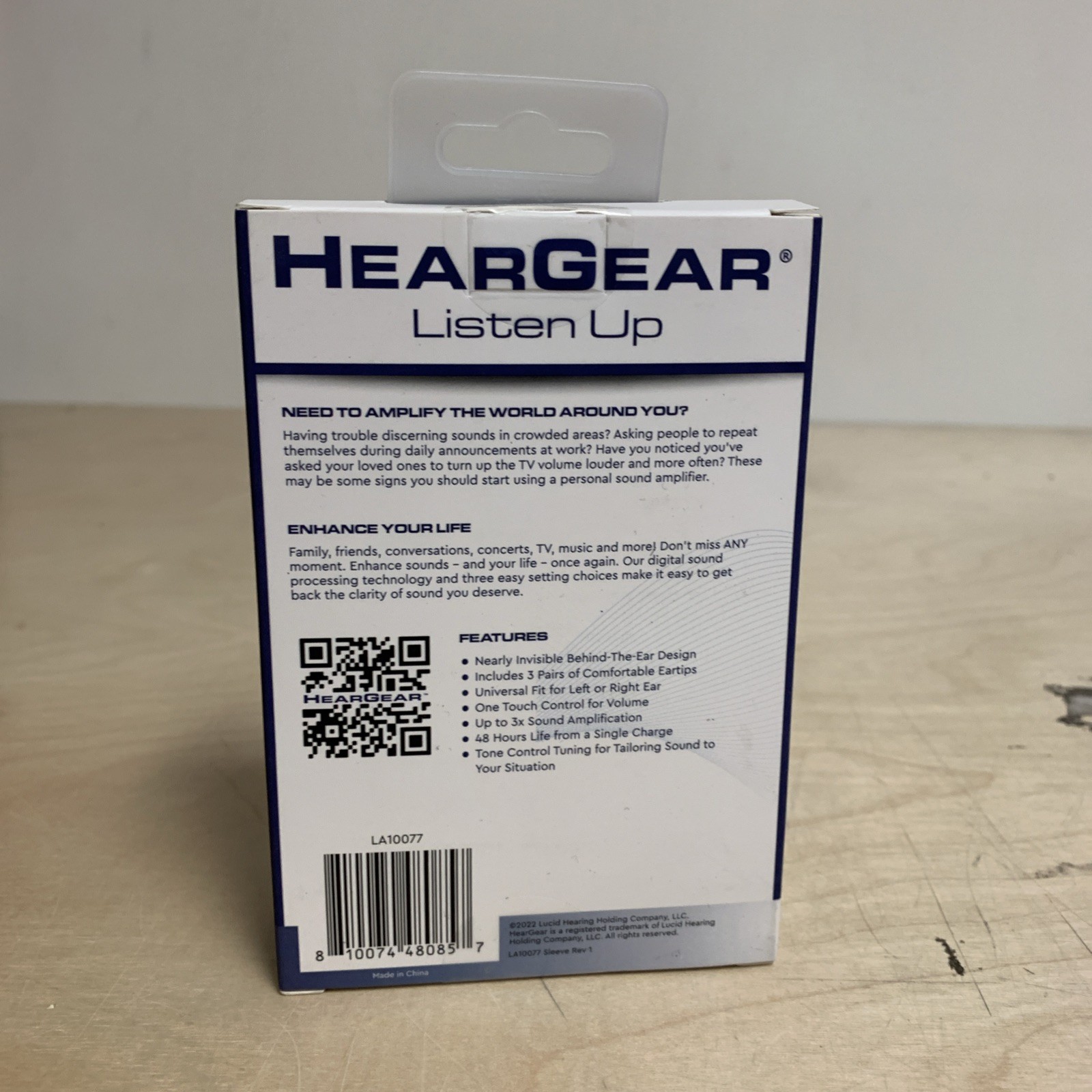 Lucid Audio Personal Hearing Rechargeable Amplifier – 1 Pair Hearing Aid