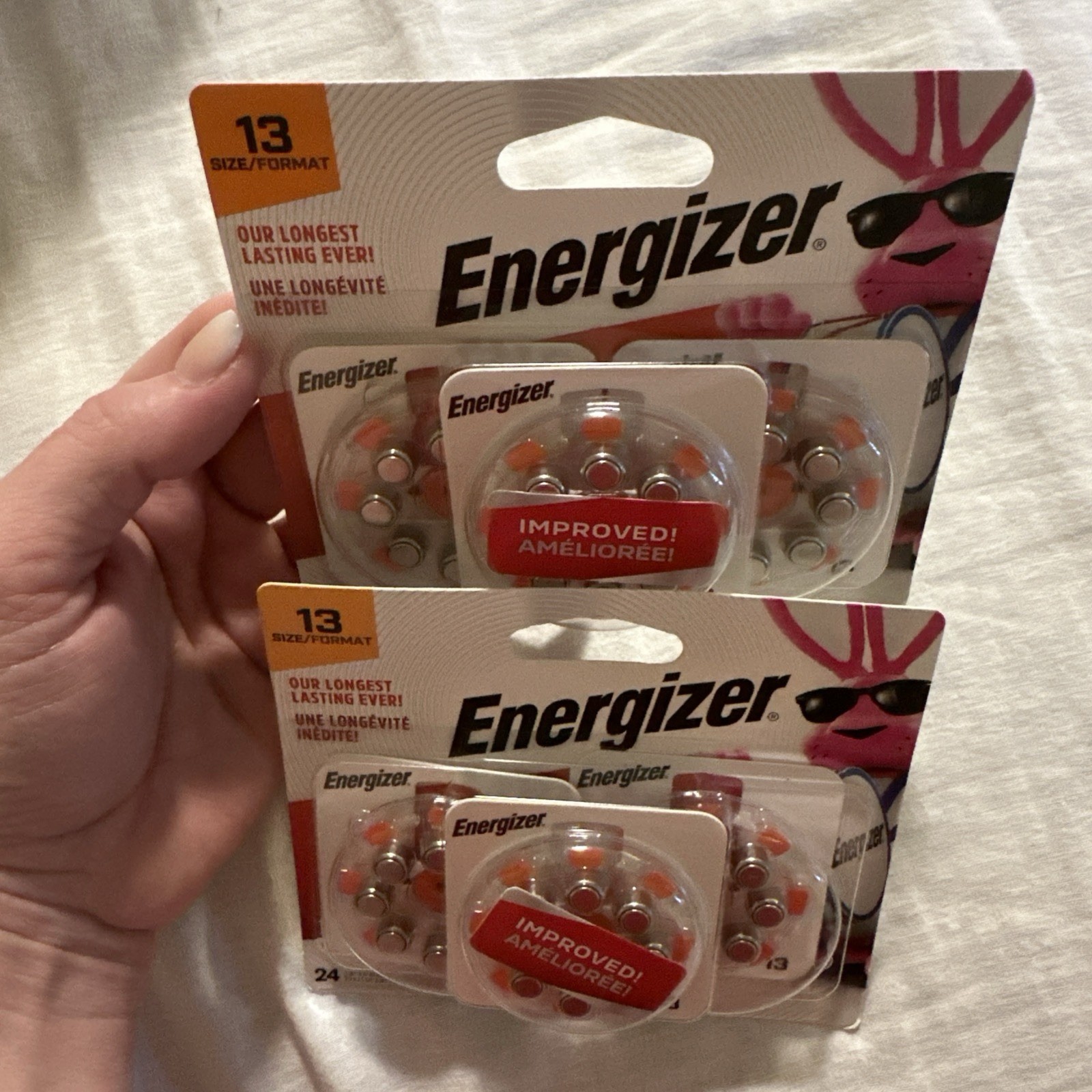New Energizer Hearing Aid Battery Size 13 Zero Mercury AZ13DP-24 – 2 packages