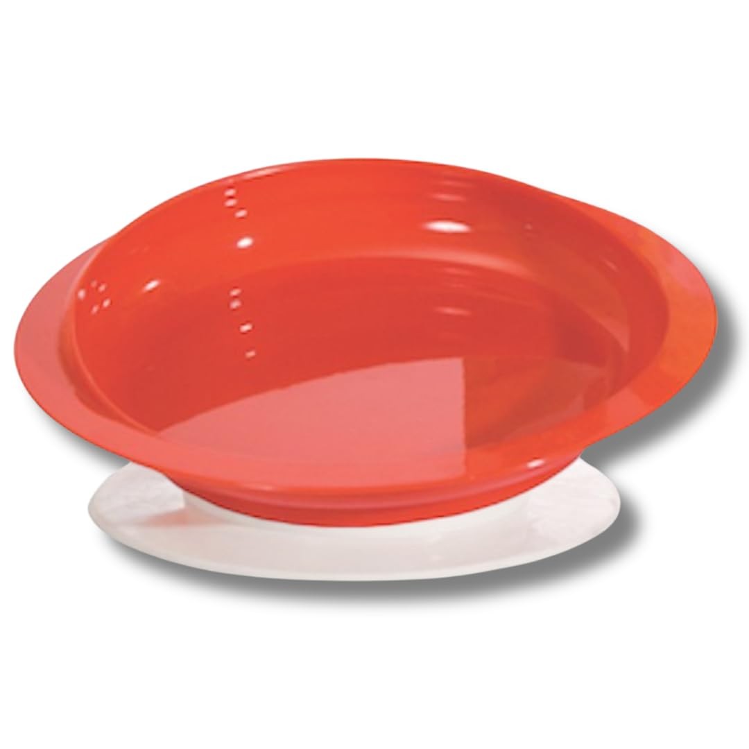 Essential Medical Supply Power of Red Adaptive Scoop Dish with One Pack,