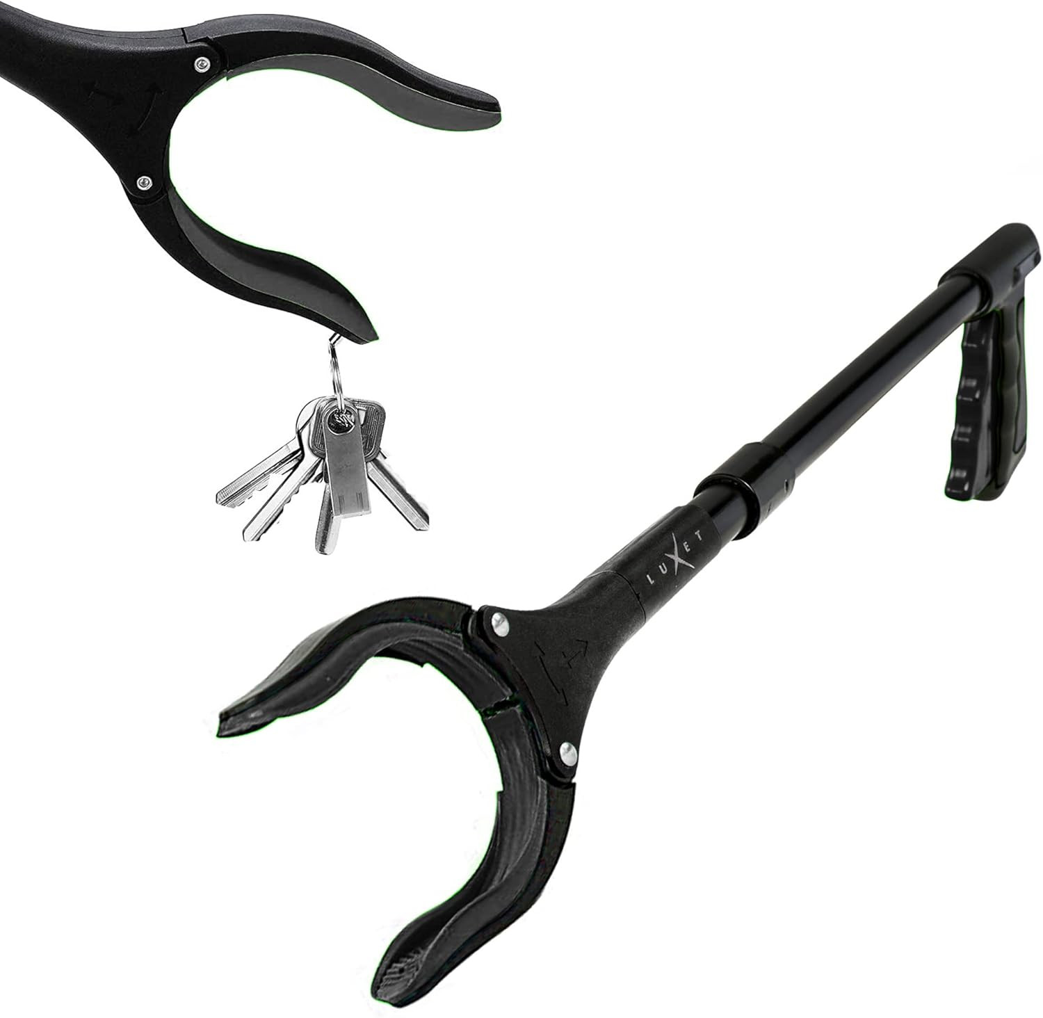 Grabber Tool 19″ Aluminum Magnetic Claw, Rotating Lightweight Foldable Reacher G