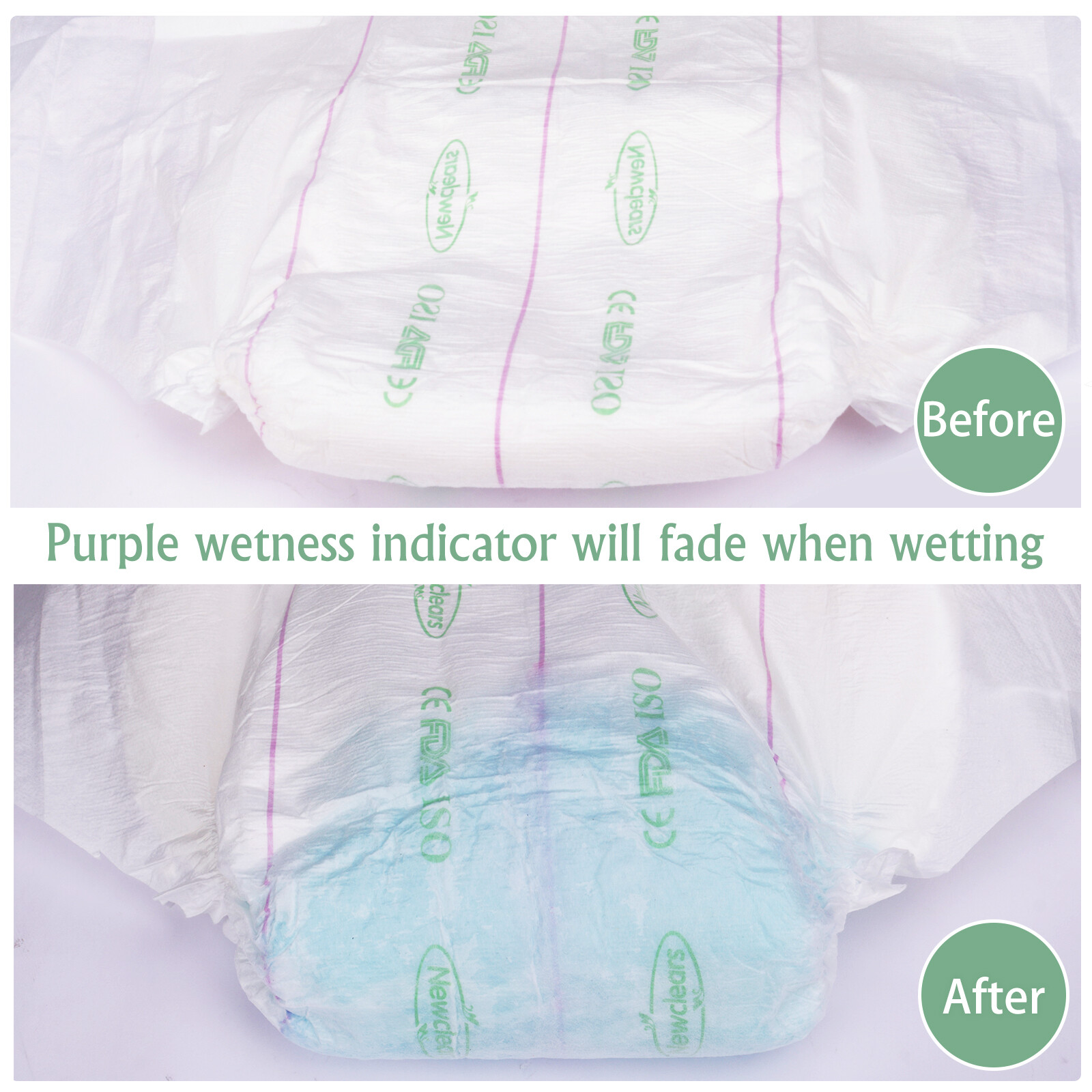 Aimisin Super Absorbency Adult Diaper, Incontinence Diapers with Tabs Men Women