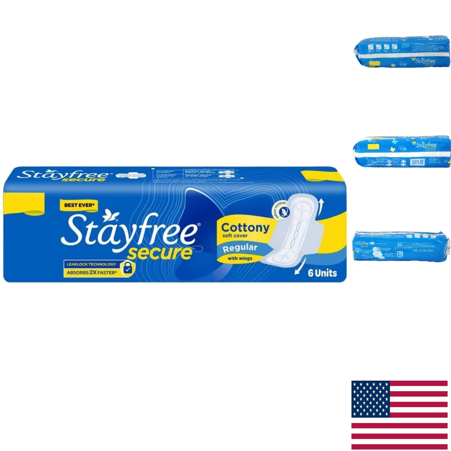 Hypoallergenic Cotton Pads with Light Absorbency – 6 Count for Sensitive Skin