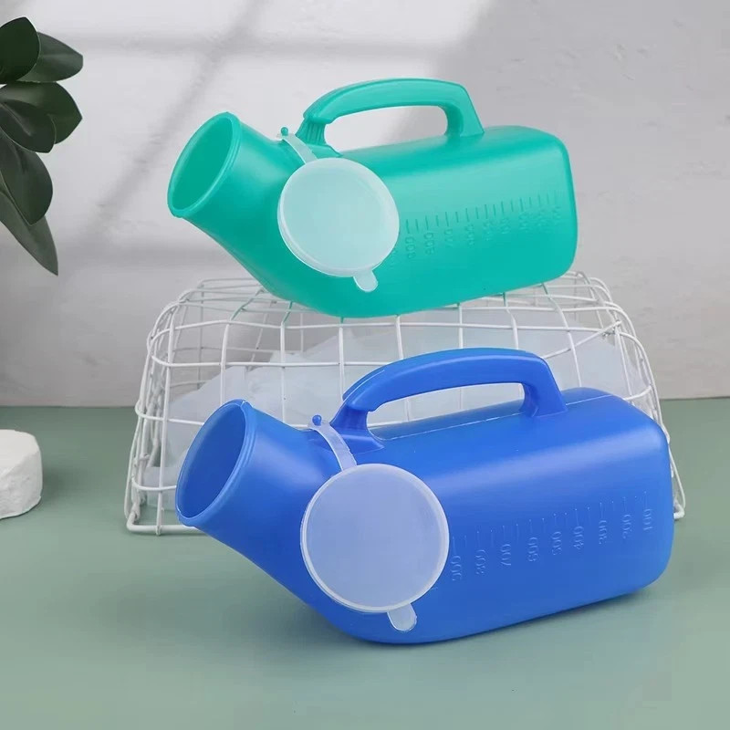 1200ML Male Urinal Bottle Portable Urine Bottle with Screw Lid Leak Resistant