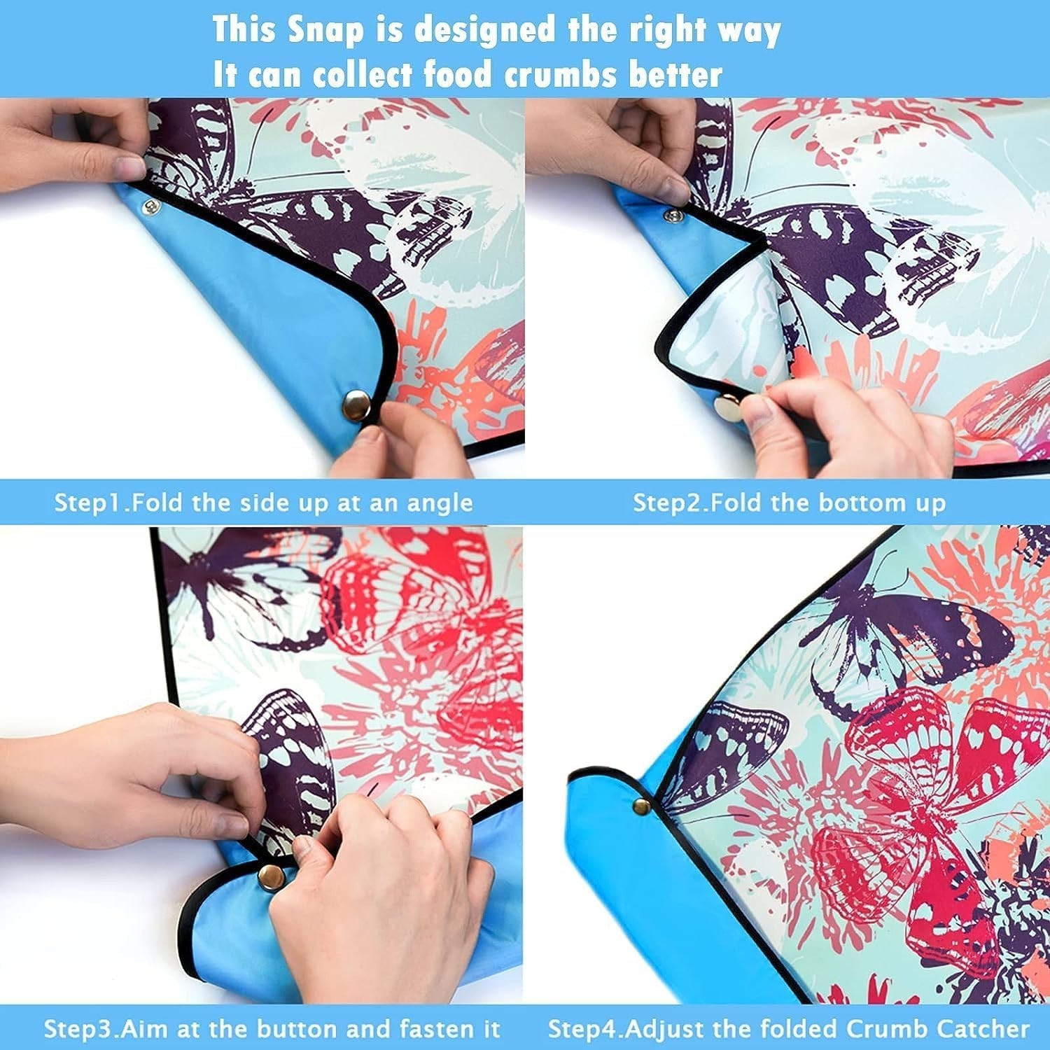 Soft & Stylish Large Adult Bibs – Waterproof with Crumb Catcher for Seniors
