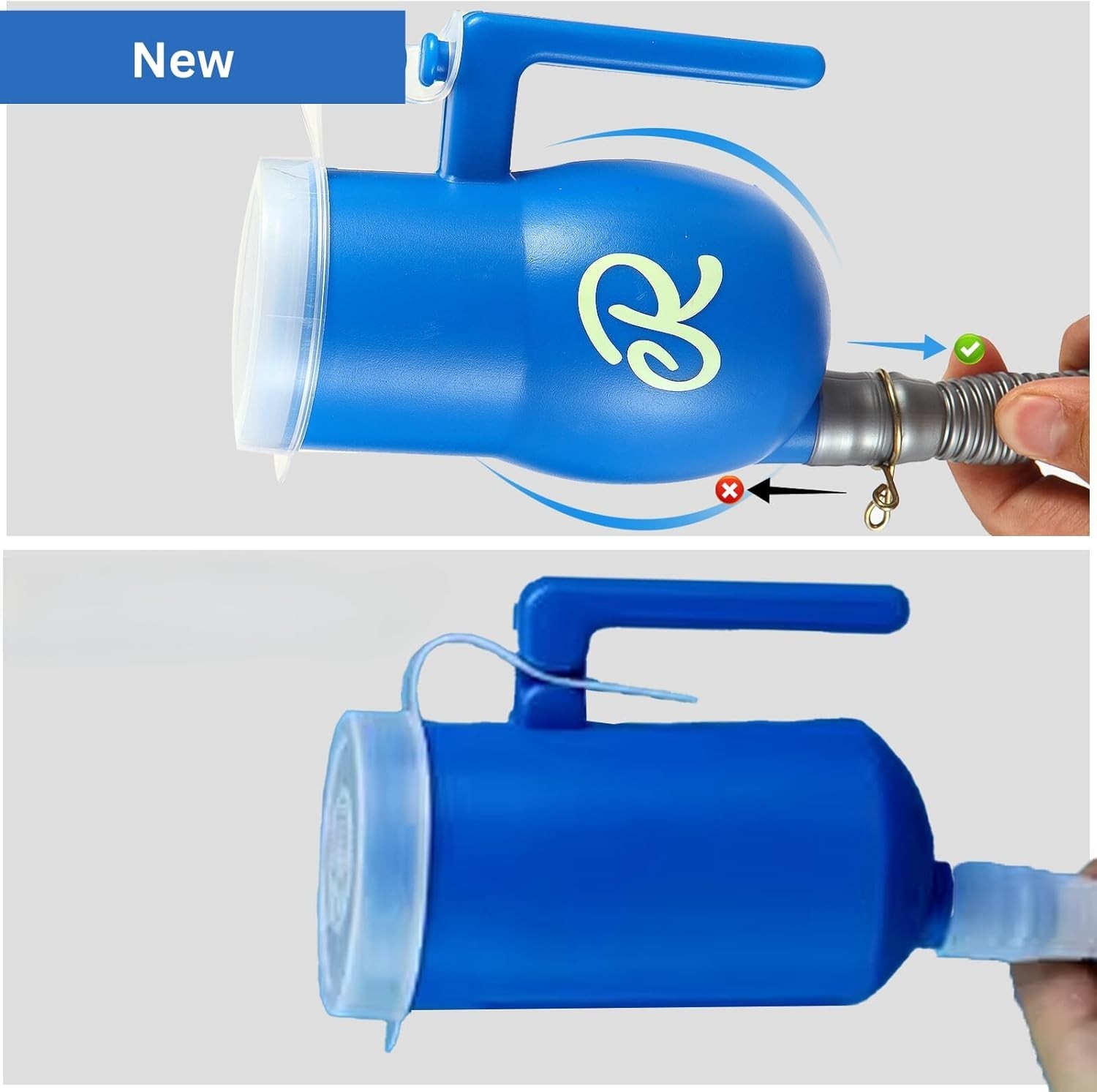 Nighttime Convenience for Men – Large Portable Urinal with No-Spill Lock 3000ml