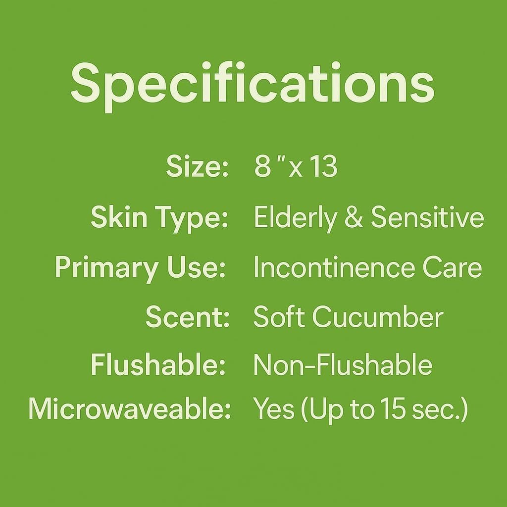 Adult Wipes Extra Large Scented Incontinence Washcloths 720 Wipes 8×13