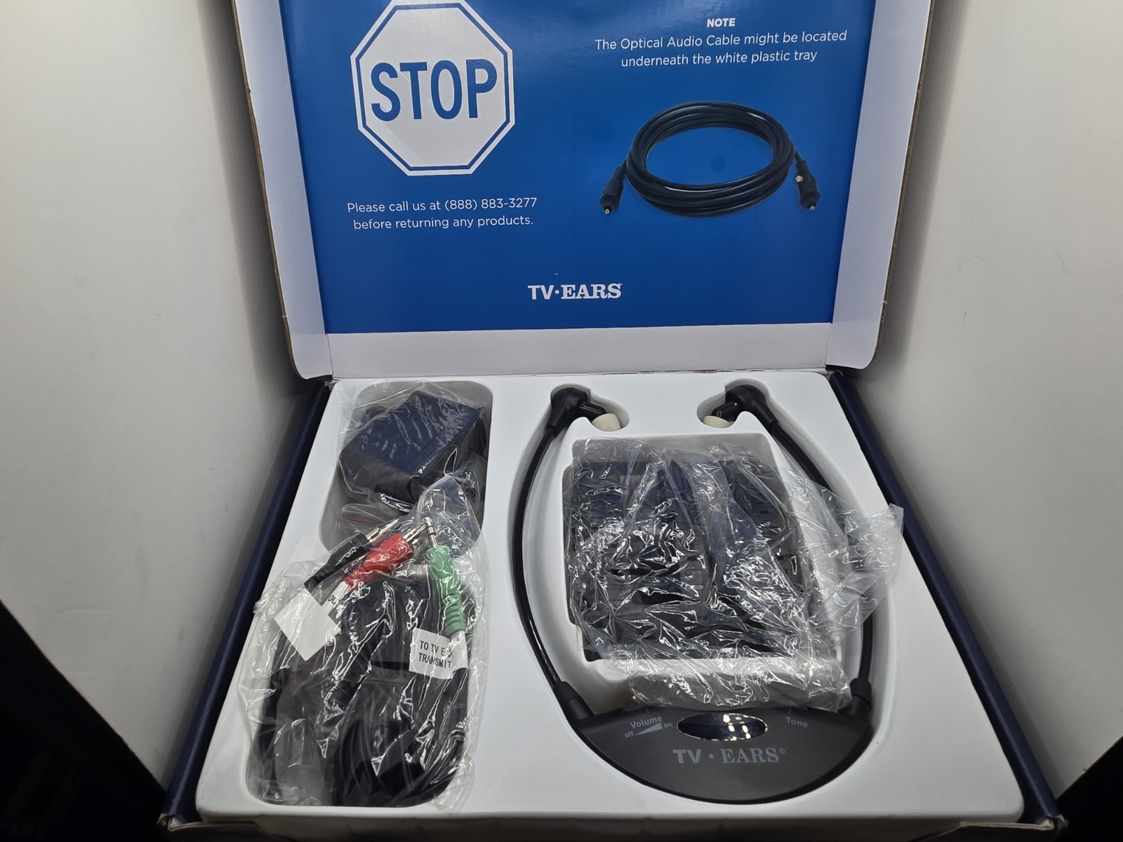 Pre-owned TV Ears 11741 Version 5.0 In-Ear Digital Wireless Hearing System Black