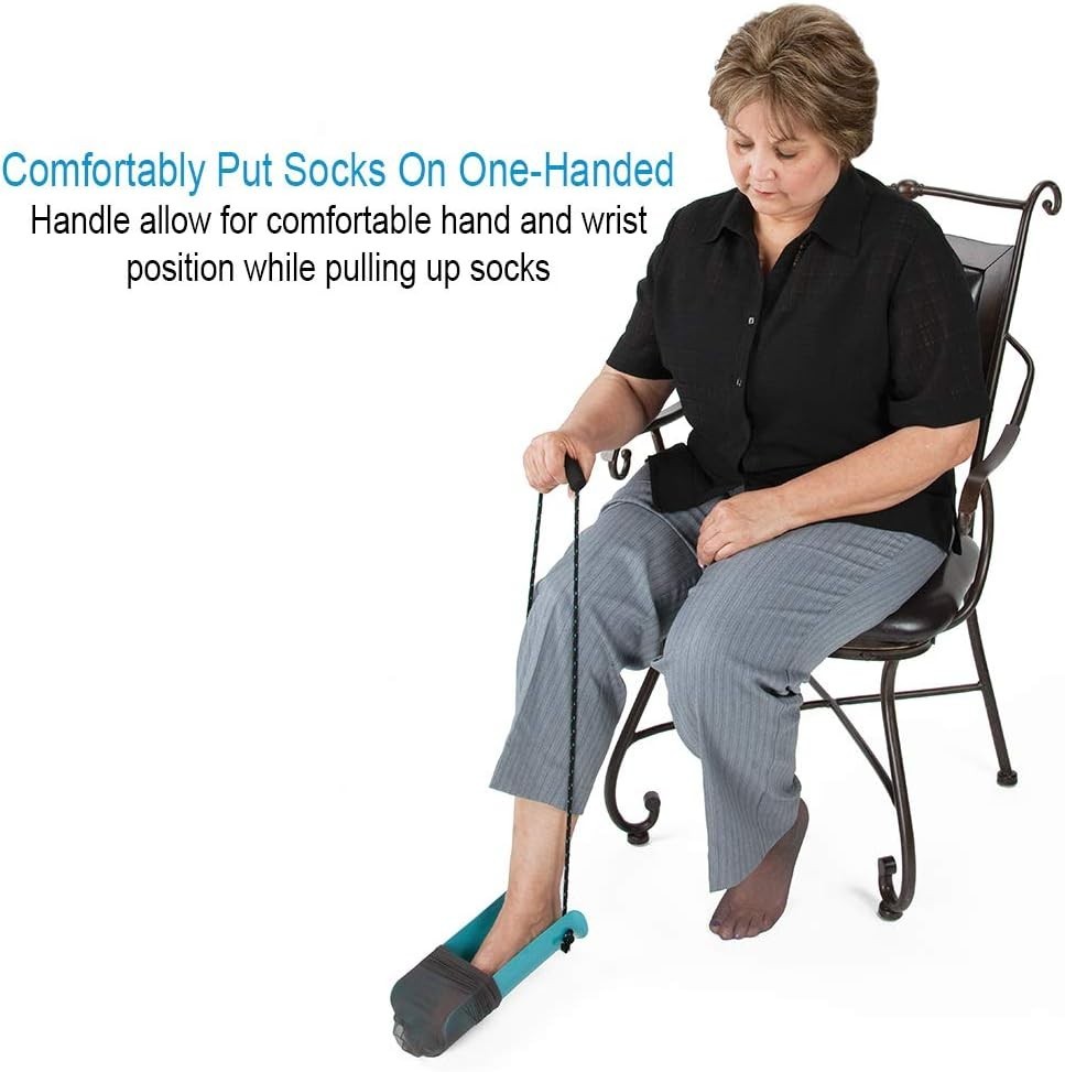 Norco Molded Sock Aid. Two or One Handed Use- Helps Put Socks On. Indications…
