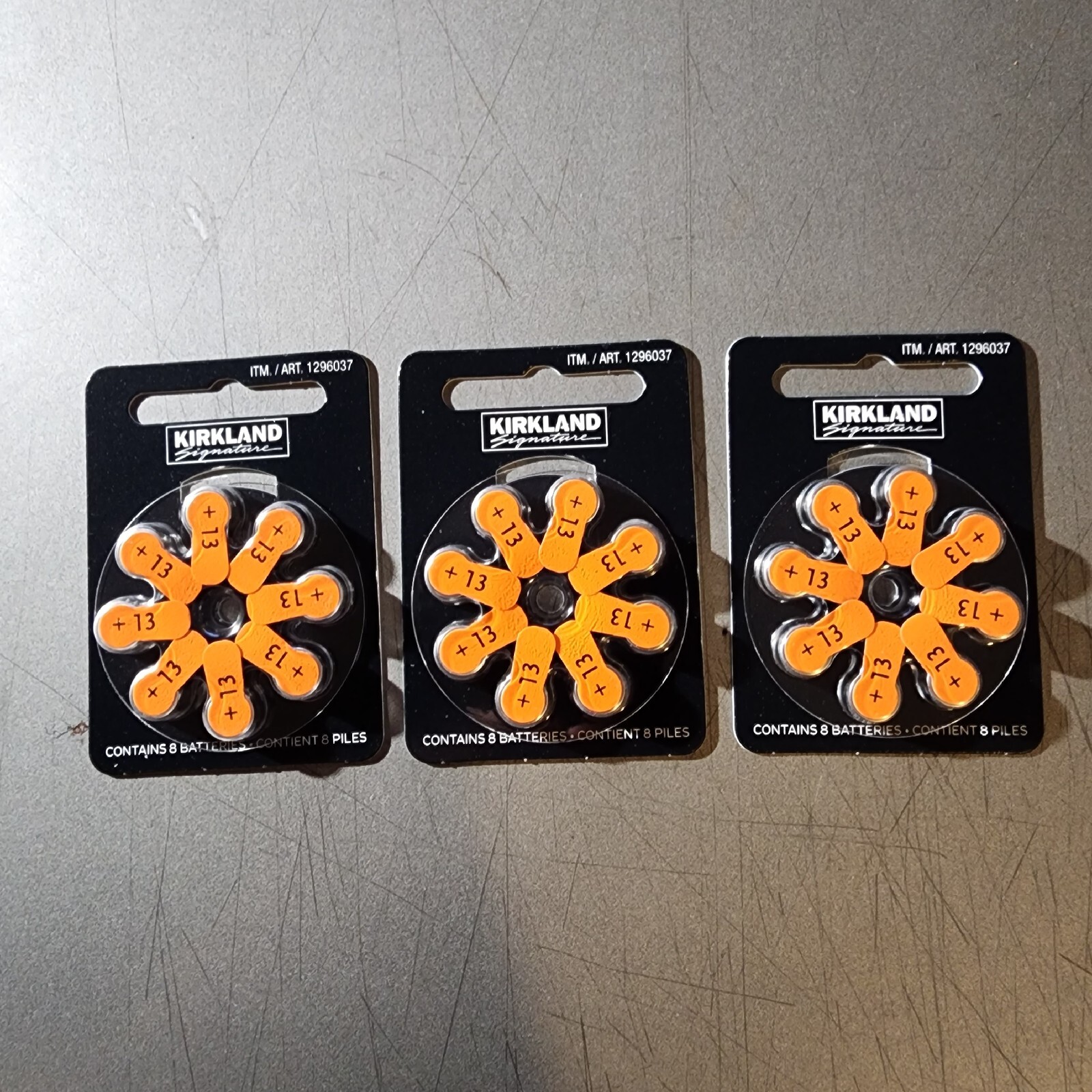 Kirkland Signature Hearing Aid Batteries Size / Format 13 – 1.45 Volt – LOT OF 3