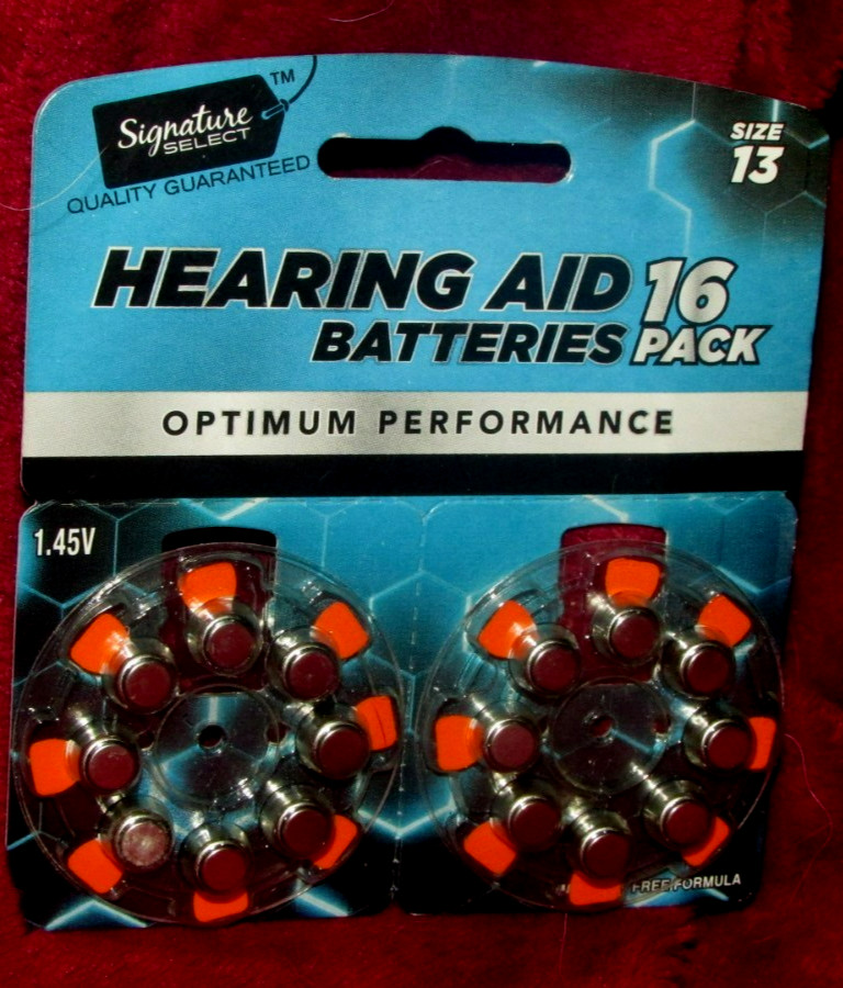 HEARING AID BATTERIES 16 pack size 13 Signature Select 1.45v (J)