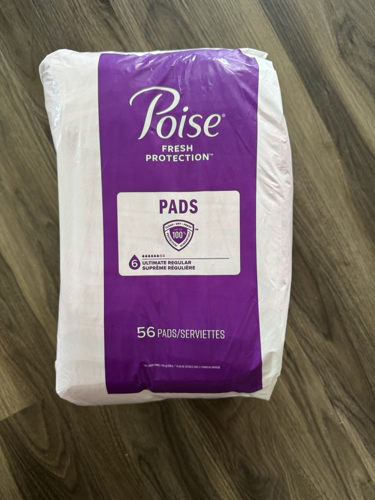 Poise Incontinence Pads Ultimate Absorbency Regular Length 56 Count