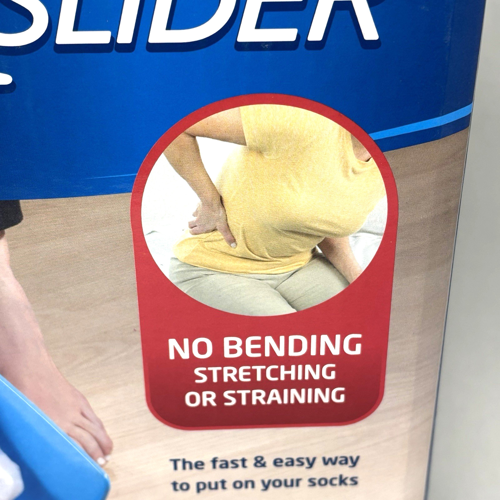 Sock Slider As Seen On TV 2 Piece Design New in Sealed Box