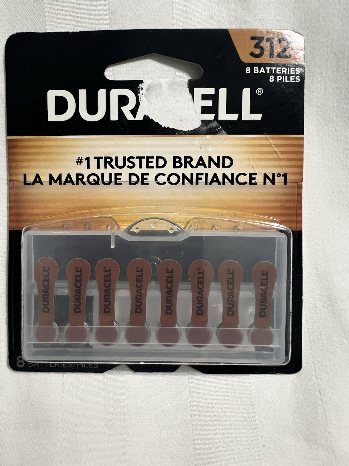 DURACELL 312 Zinc Air 1.45 V~ 8 Batteries~ DA312B8~ Expire 3/27 for HEARING AID