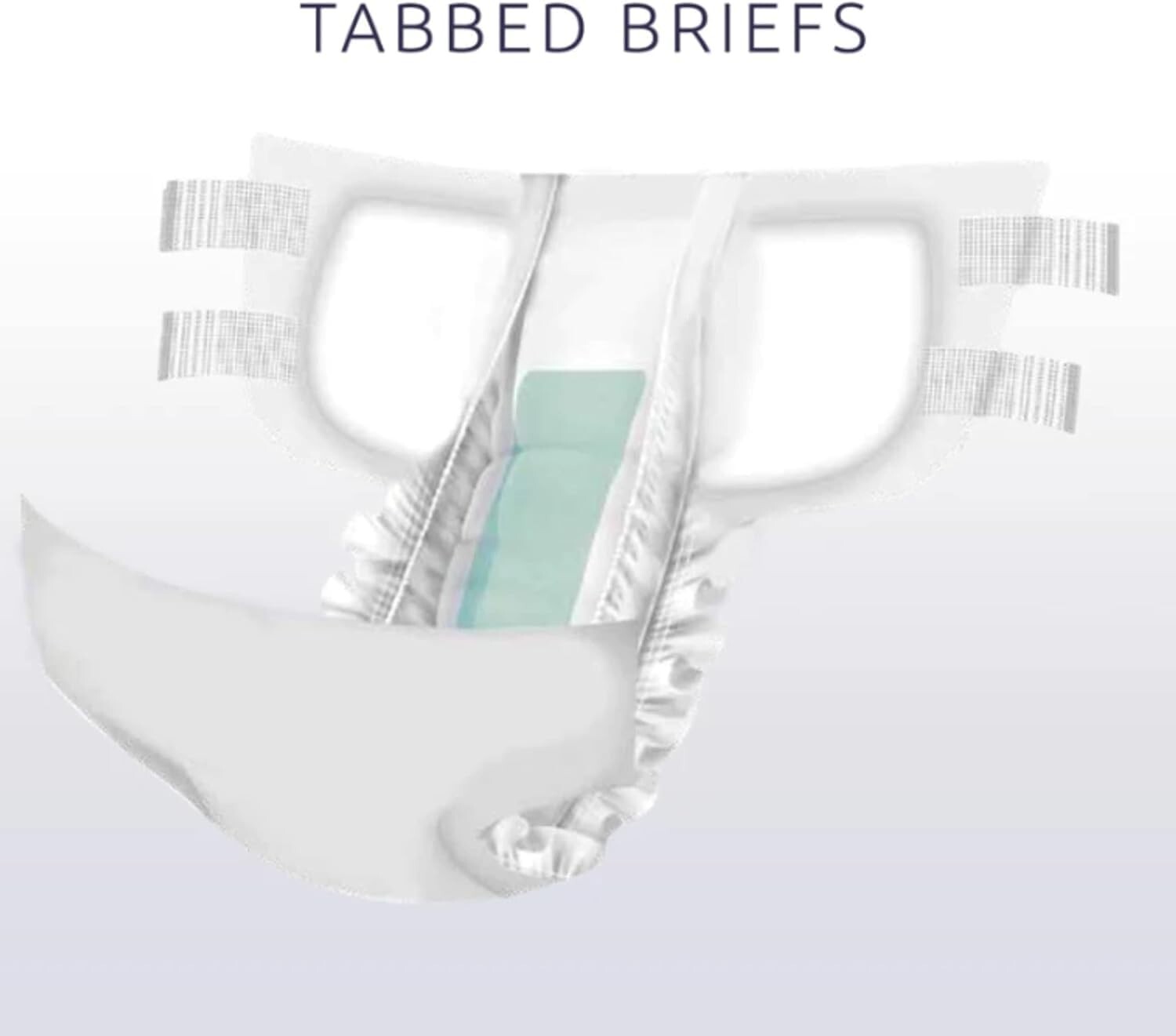 UnderX Disposable Tabbed Briefs Adult Diapers-Absorbent Incontinence Underwear