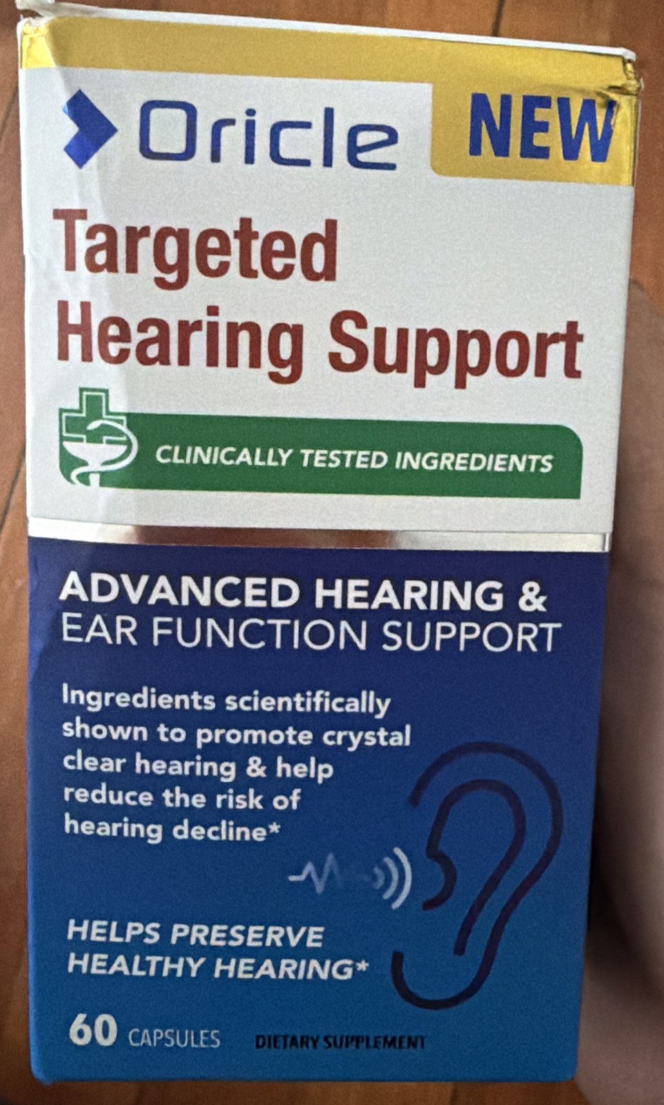 Oricle Targeted Hearing Support Advanced Hearing & Ear Function Support New