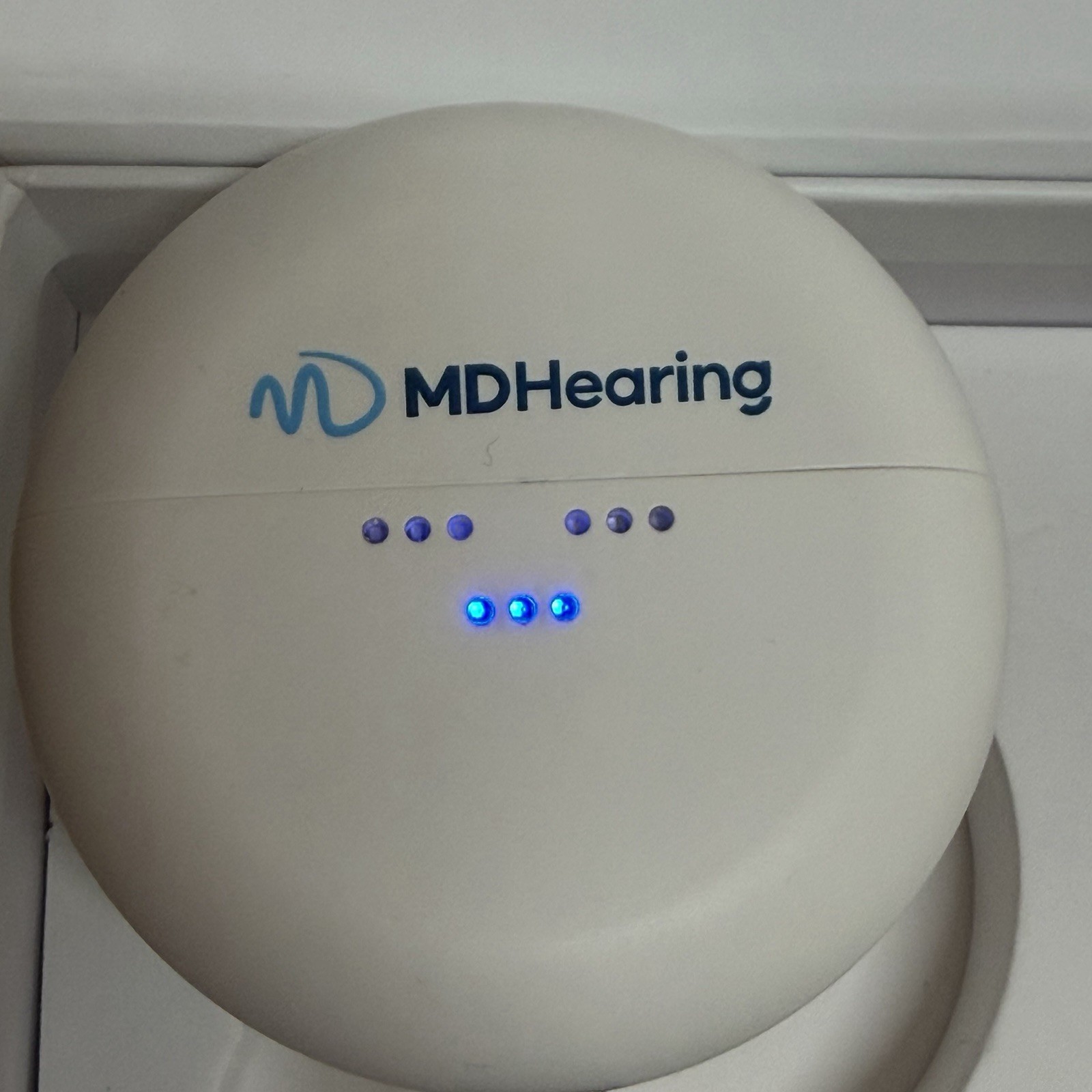 MD Hearing NEO Rechargeable Hearing Aid Charging Case ONLY with Original Box