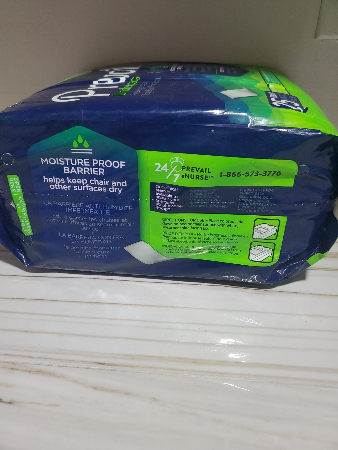 Prevail Total Care Disposable Underpads (23X36″) 25 pads Large Extra Strong –