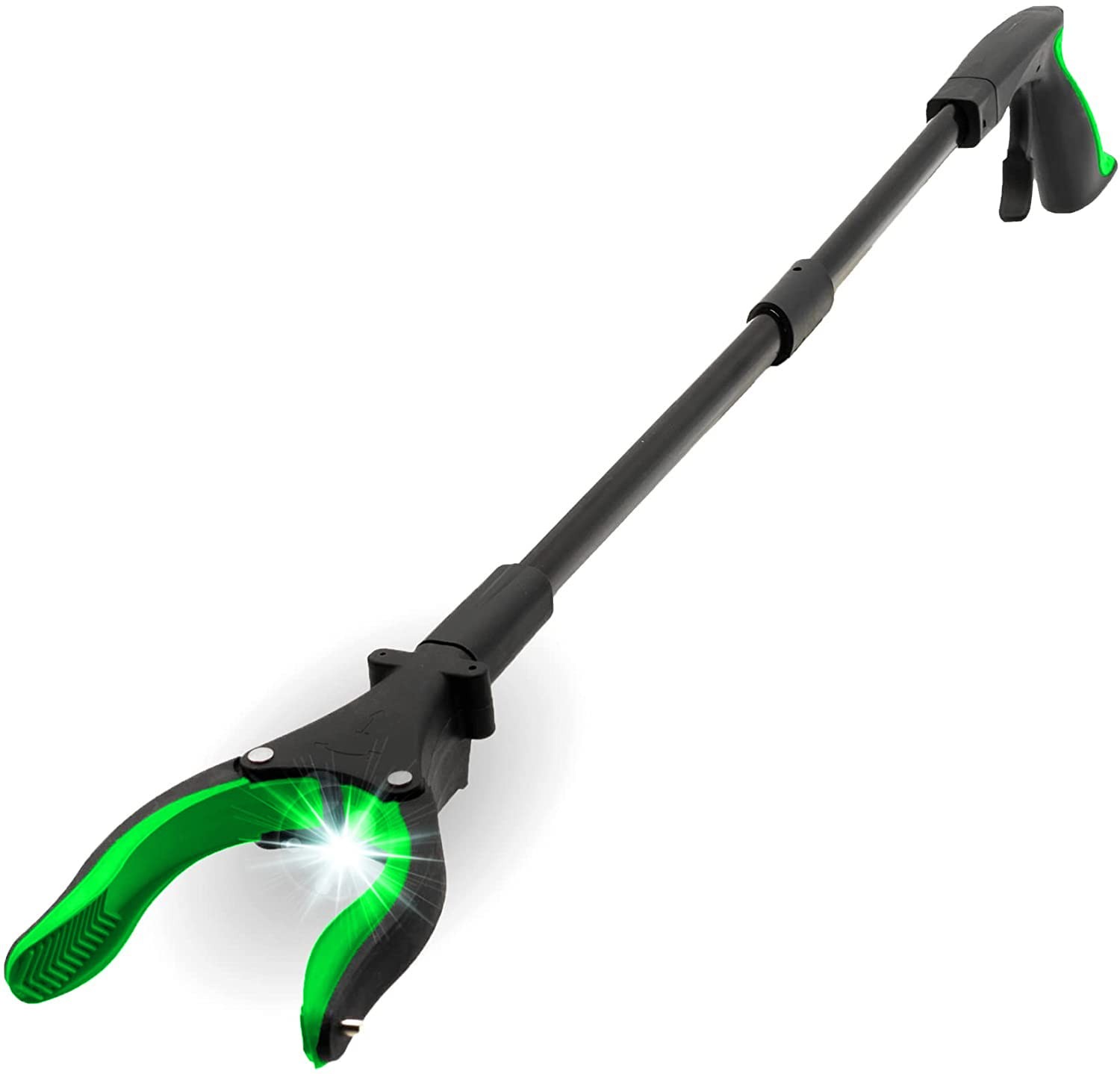 Grabber Tool 32″ Aluminum Magnetic Claw with LED Light, Lightweight Foldable …