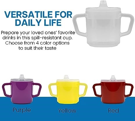 Providence Spillproof Compact 8 oz Adult Sippy Cup w/ 2 Handles