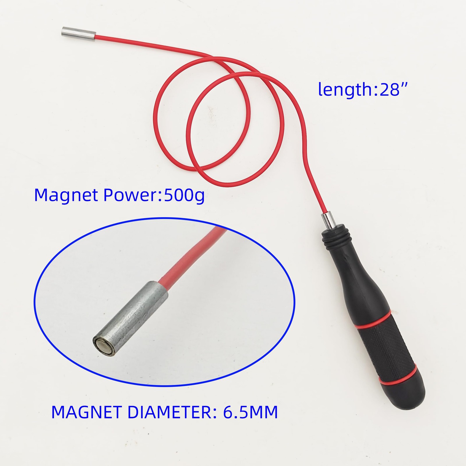 GUTIMORE Flexible Magnetic Pickup Tool set, 50g(4mm)&500g(6.5mm), 28″ Flexibl…