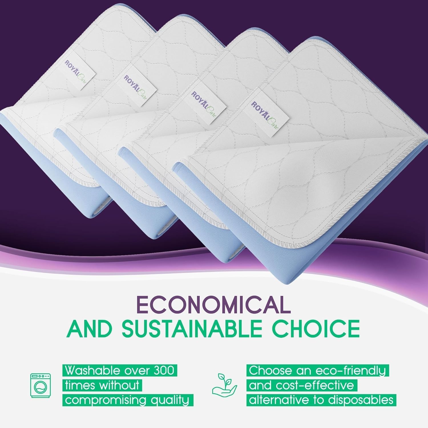 Economical 4-Pack 18×24 Incontinence Bed Pads – Comfortable & Durable Protection