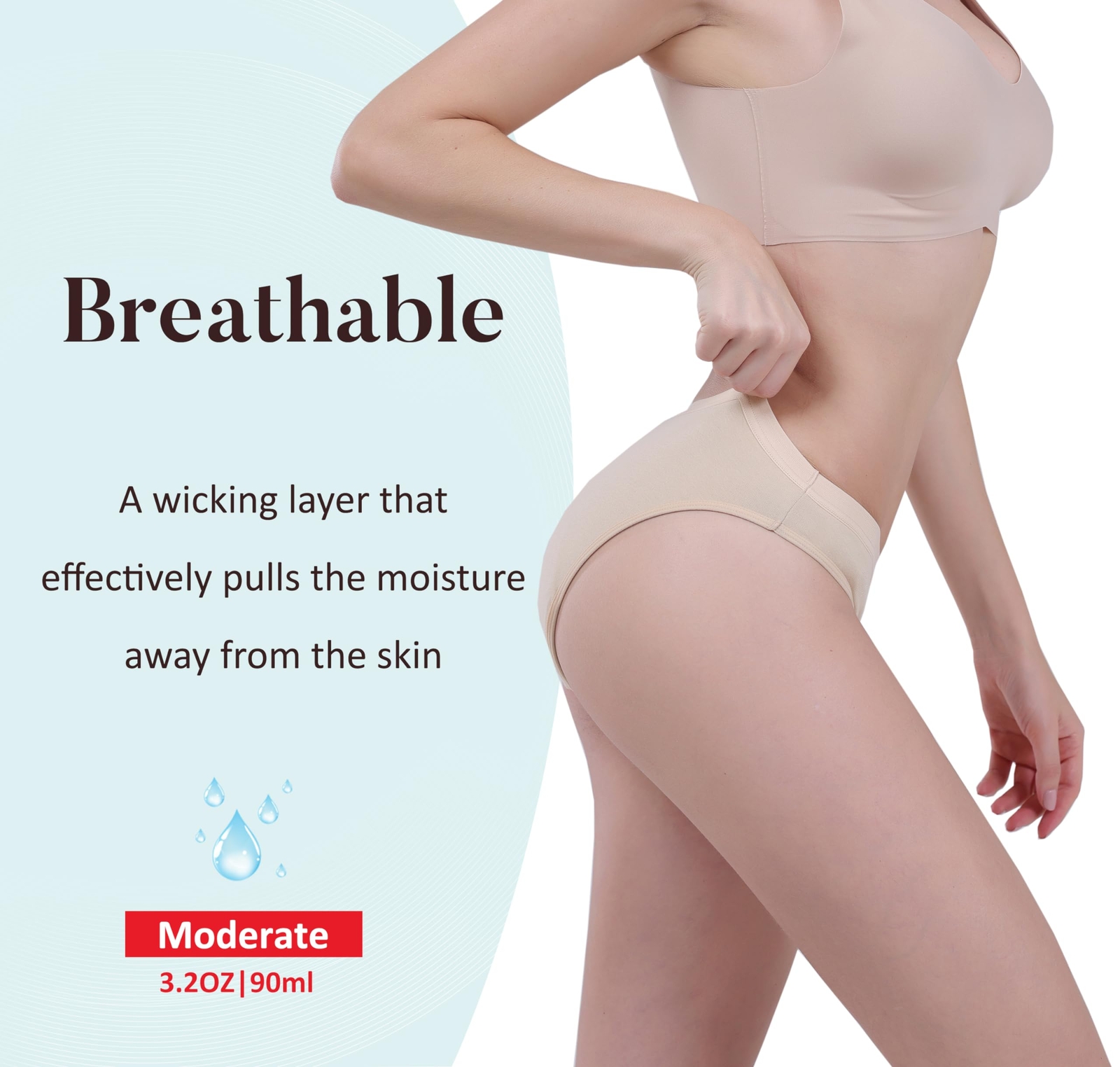 Washable Super Absorbent Urinary Incontinence Underwear for Women Girls Bikin…