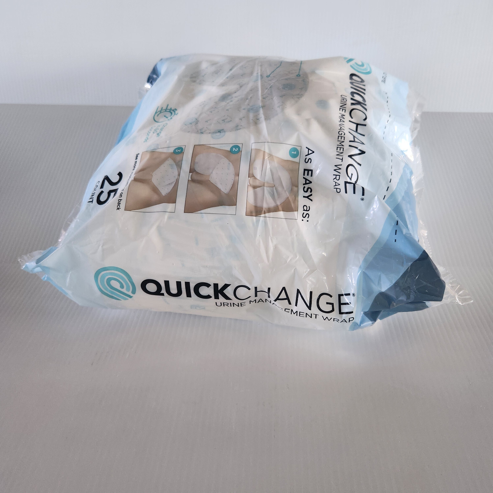 QuickChange Male Incontinence Urine Management Wrap 25 Count Pack – Easy to Use