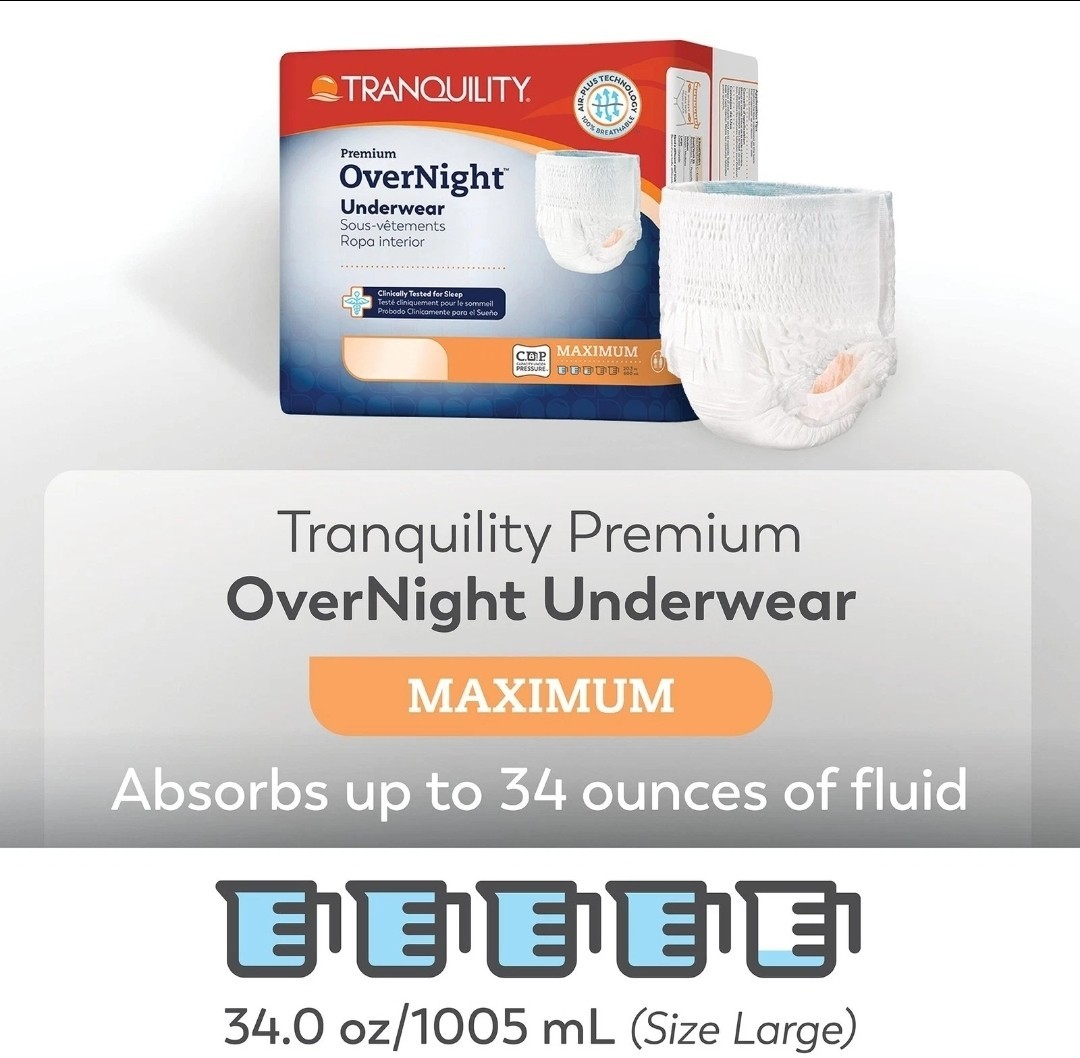 Tranquility Disposable Underwear 2X-Large 12 Ct