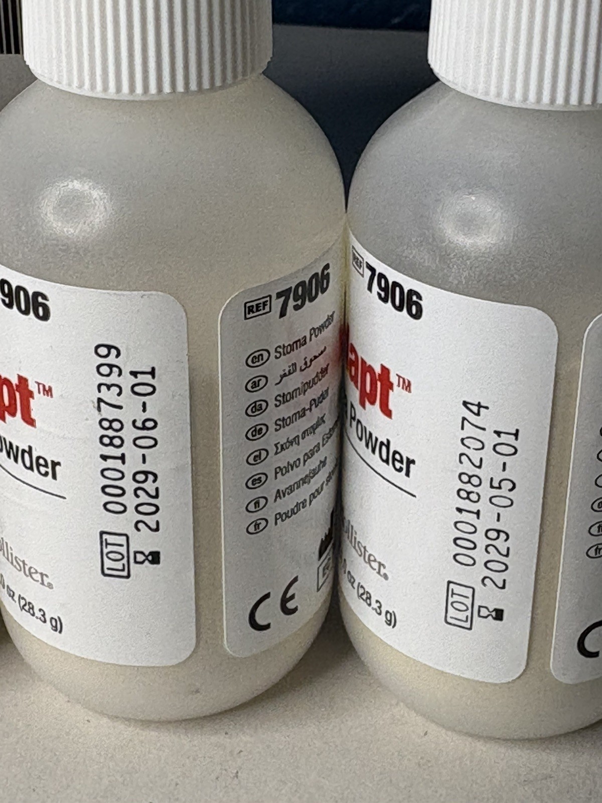 BUNDLE DEAL!! GET 7 BOTTLES OF Hollister 7906 Adapt Ostomy Stoma Powder No Box