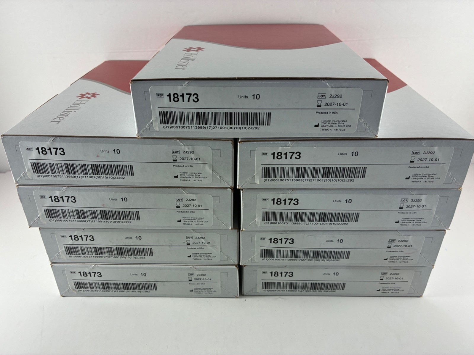 Lot of 90 – Hollister 18173 New Image Drainable 2pc System Ostomy Pouch 2.25″