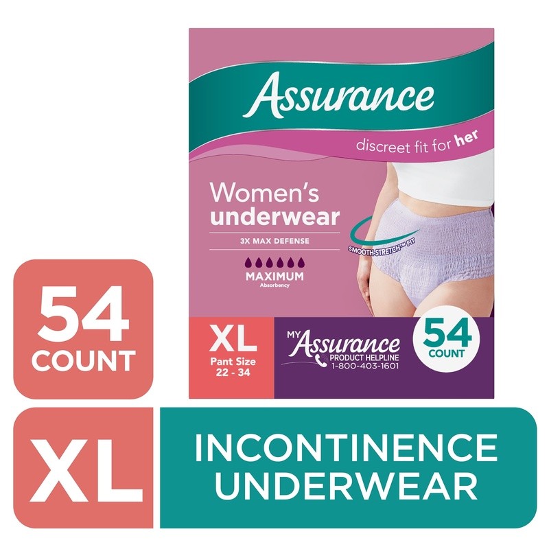Incontinence Underwear Women Maximum Absorbency Comfort Fit Breathable Anti-Odor