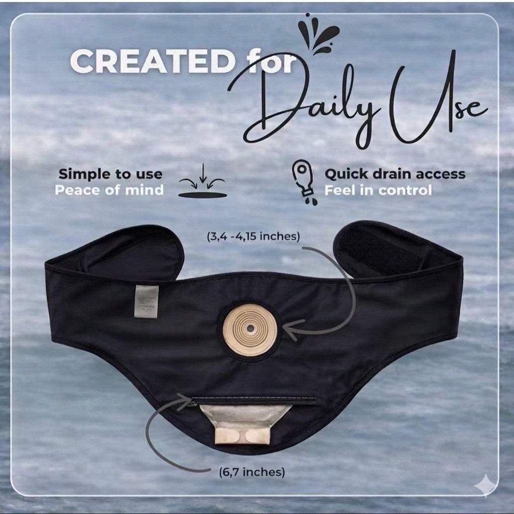 Ostomy Belt Ostomy Bag Cover Ostomy Wrap For Sport Swimming Ostomy for Men Women