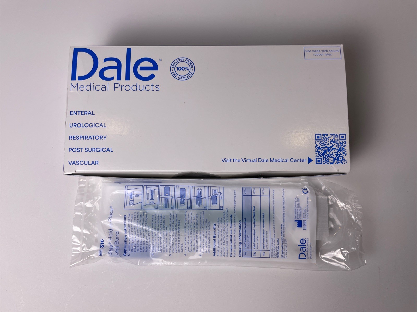 New! Box Of 7 – 316 Hold n Place Leg Band Foley Catheter Holder * Dale Exp 2029