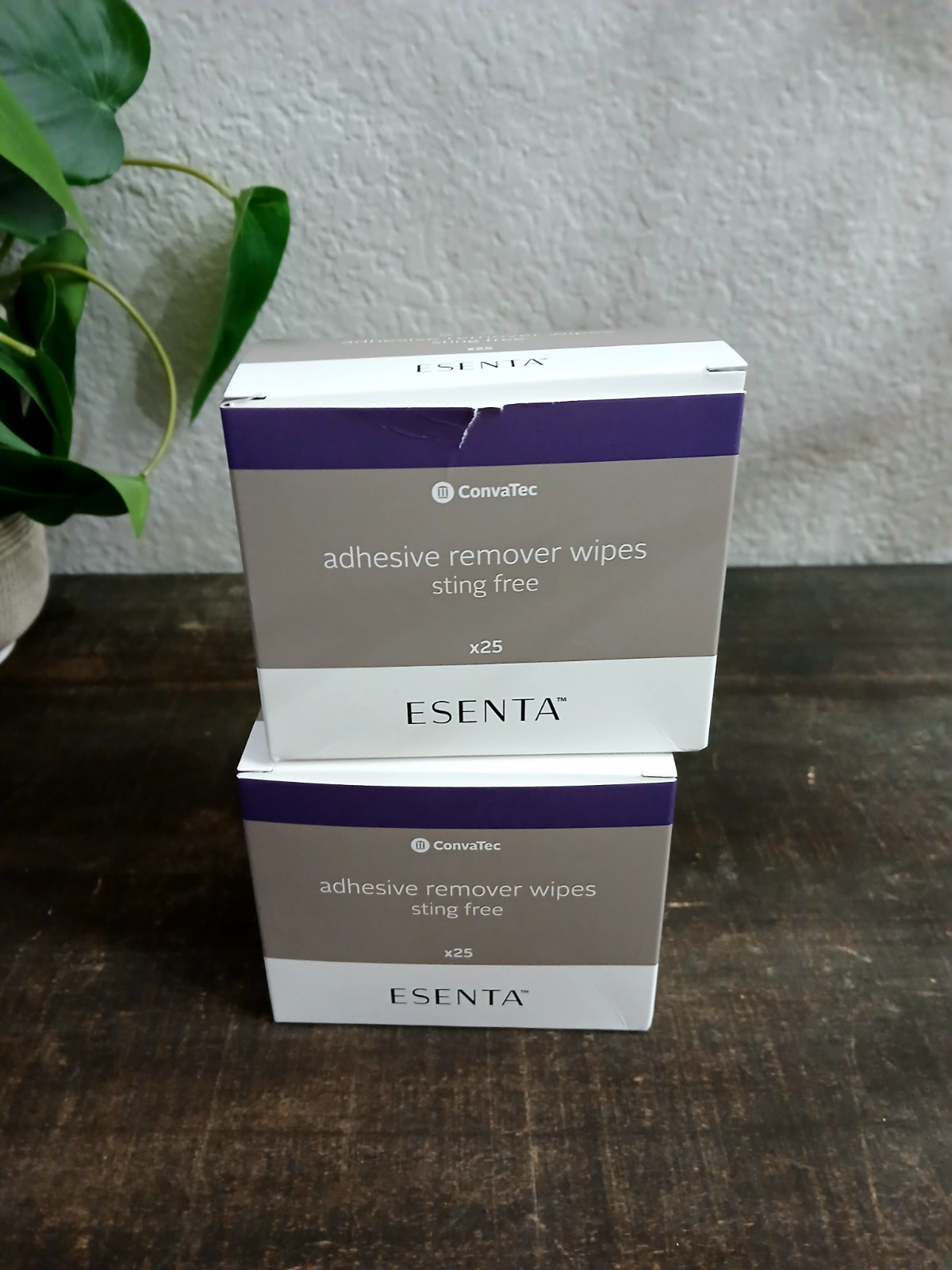 2 Boxes Of 25 – 423391 – ESENTA Convatec Adhesive Remover Wipes, Sting Free