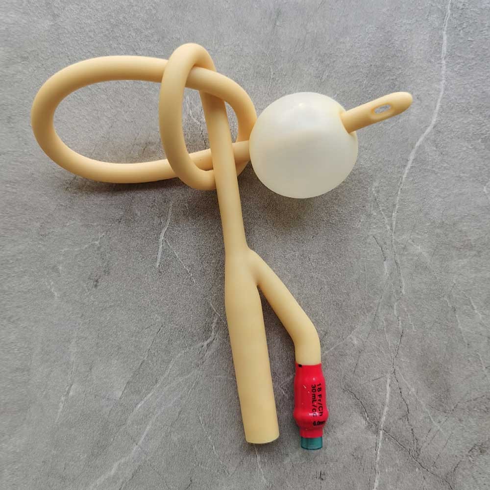5Pcs 14-22FR 2 Way Latex Urinay Catheter Urology With Valve Urethral Catheter US
