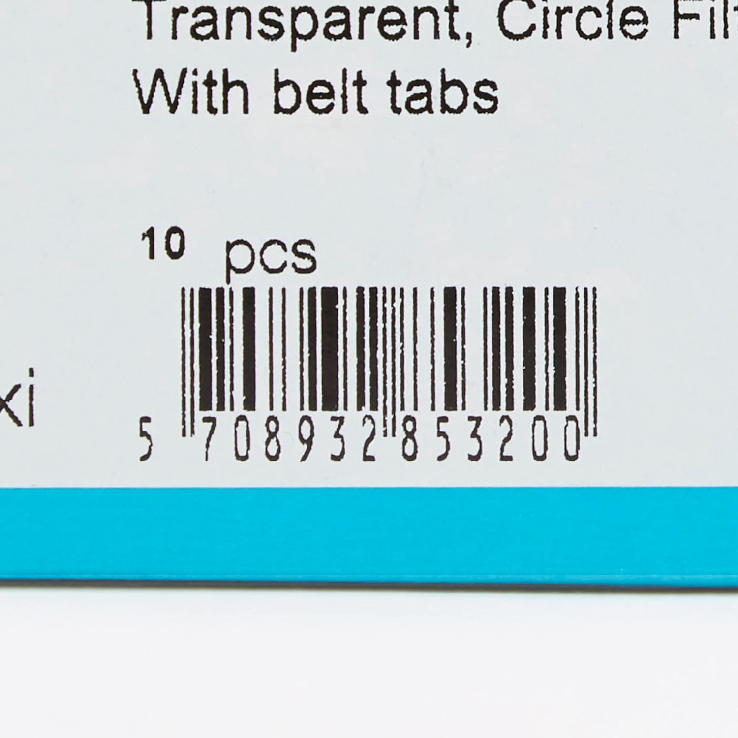 Ostomy Pouch One Piece System Filtered Drainable 11 Inch Box 10 Transparent