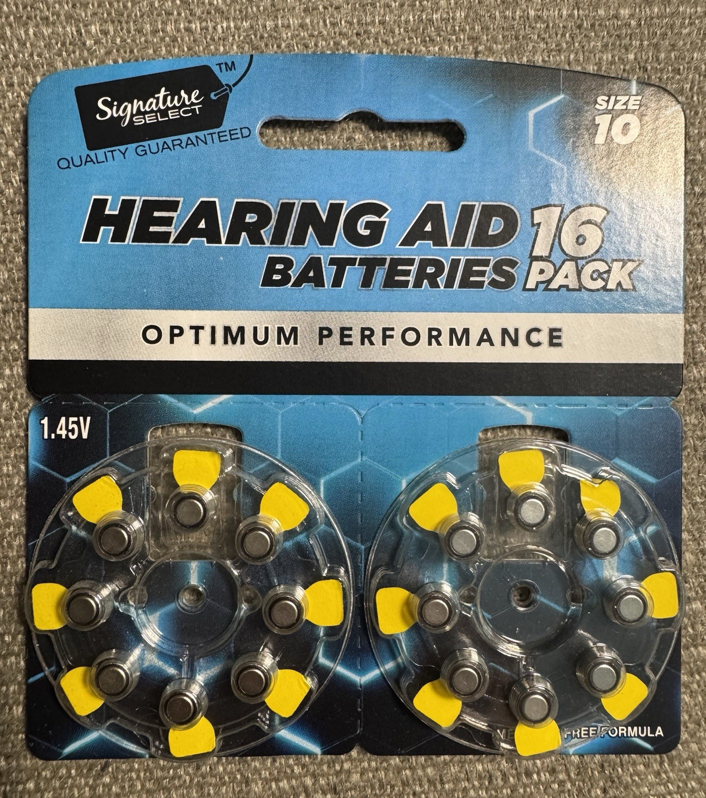 Lot Of 3 Signature SELECT 16 Batteries Pack Hearing Aid Optimum Performance Sz10