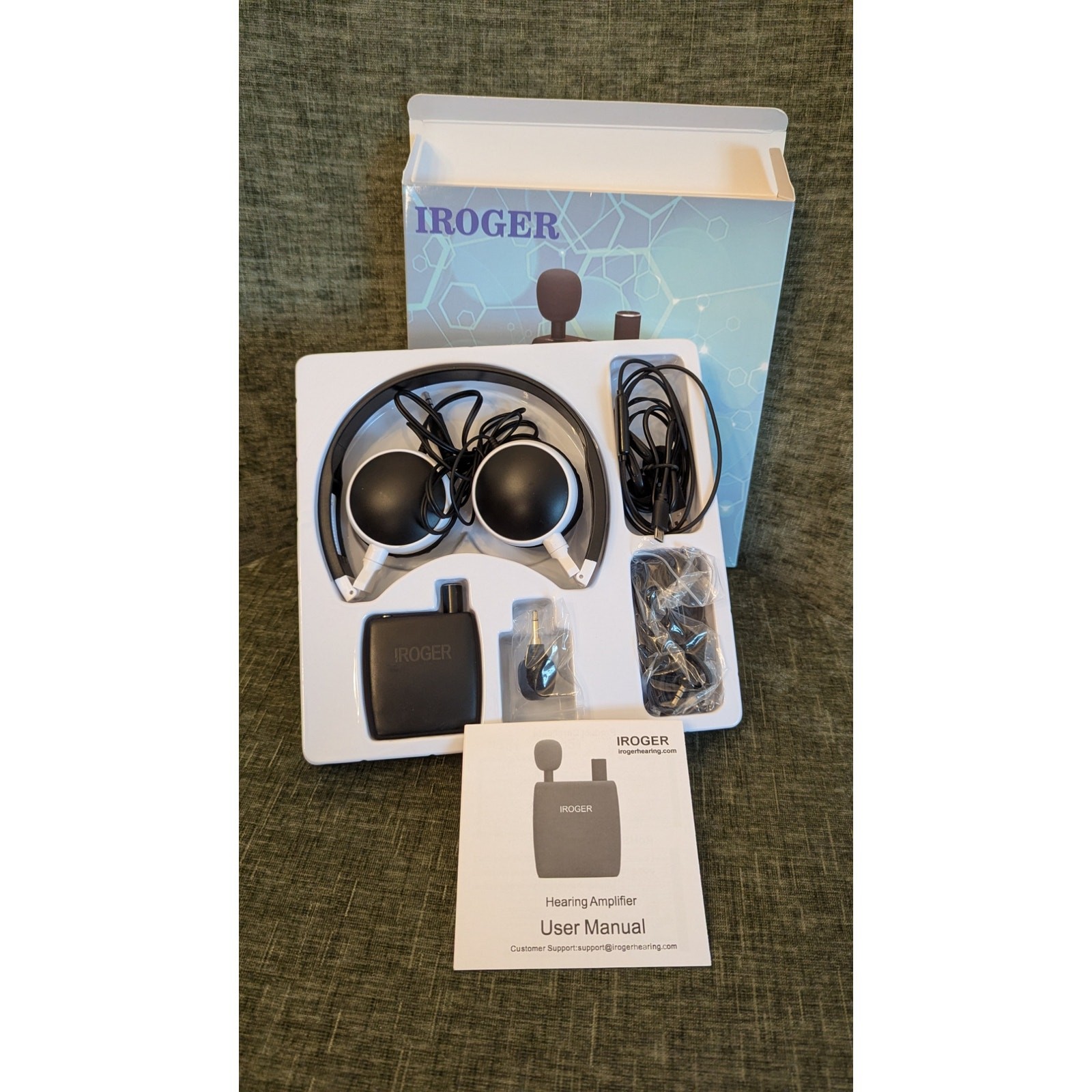 Hearing Amplifier for Seniors, Personal Sound Amplifier, Smart Auto-Gain