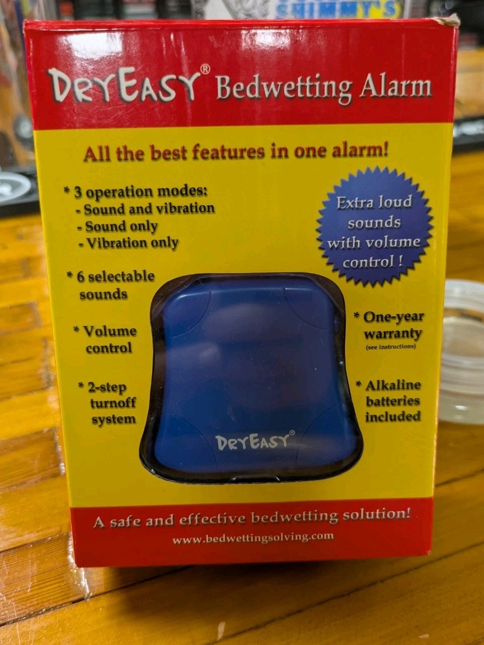 DryEasy Bedwetting Alarm Volume Control Sounds Vibration Dry Easy