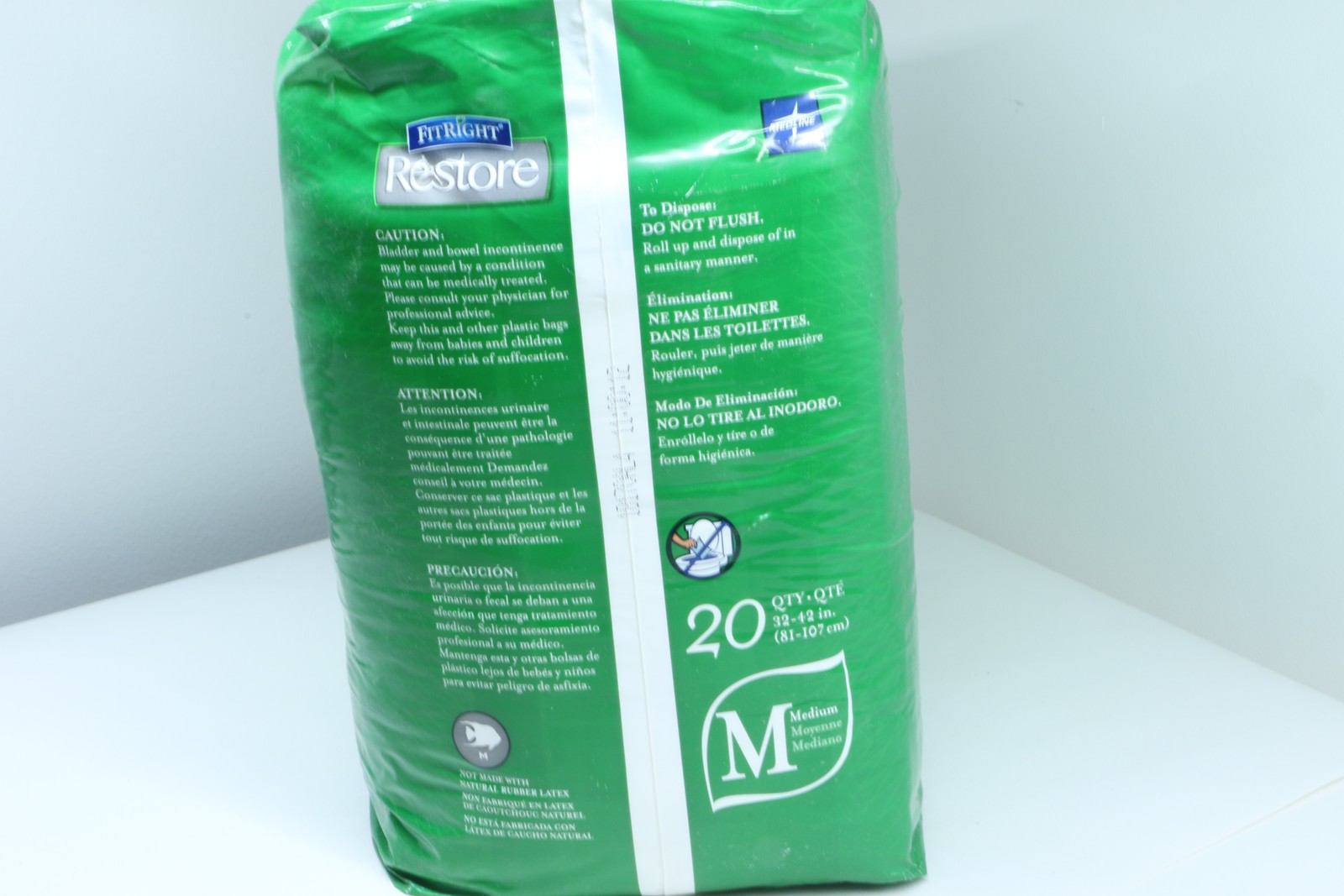 FitRight Restore Super Briefs with Tabs M Remedy Skin Moisturizer Bag of 20ct