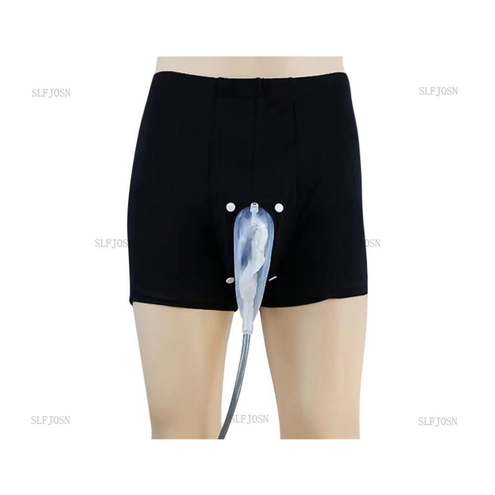 New Men Urinal Leg Bag Silicone Urine Funnel Pee Holder Collector With Catheter