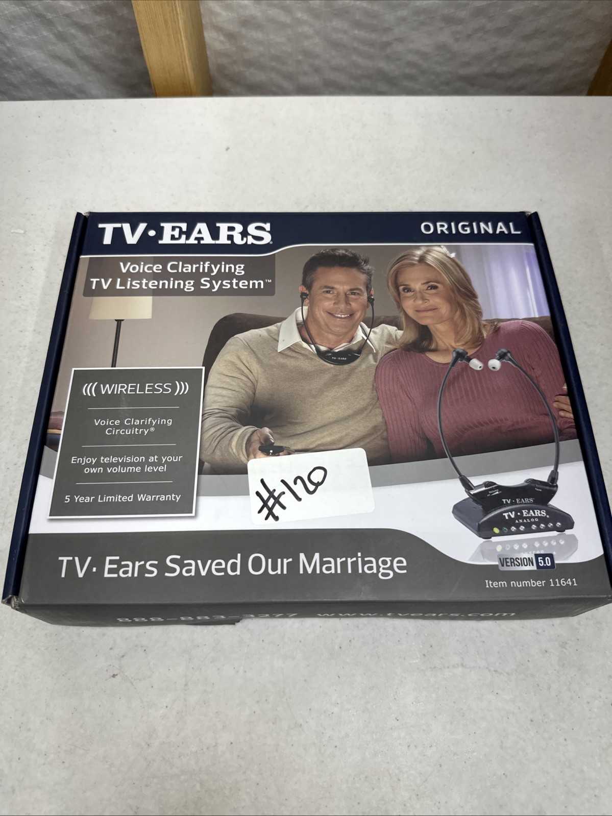 TV · EARS Analog Wireless Headset System, Wireless Headset for TV (UNTESTED)
