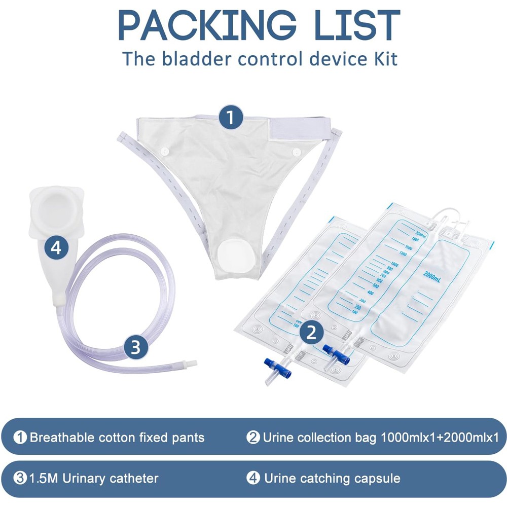 Wearable Urinal Bag Collector Reuseable Portable Elderly Female Male Pee Holder