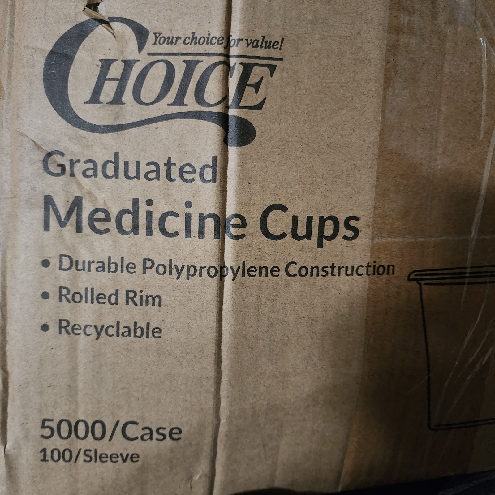 4- 1 Oz. Disposable Clear Plastic Medicine/ Sample Cup, 4-Packs of 100