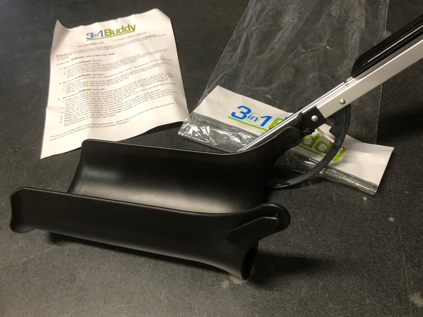 3 in 1 Buddy Sock Aid – Shoe Horn – Reacher / Grabber NEW