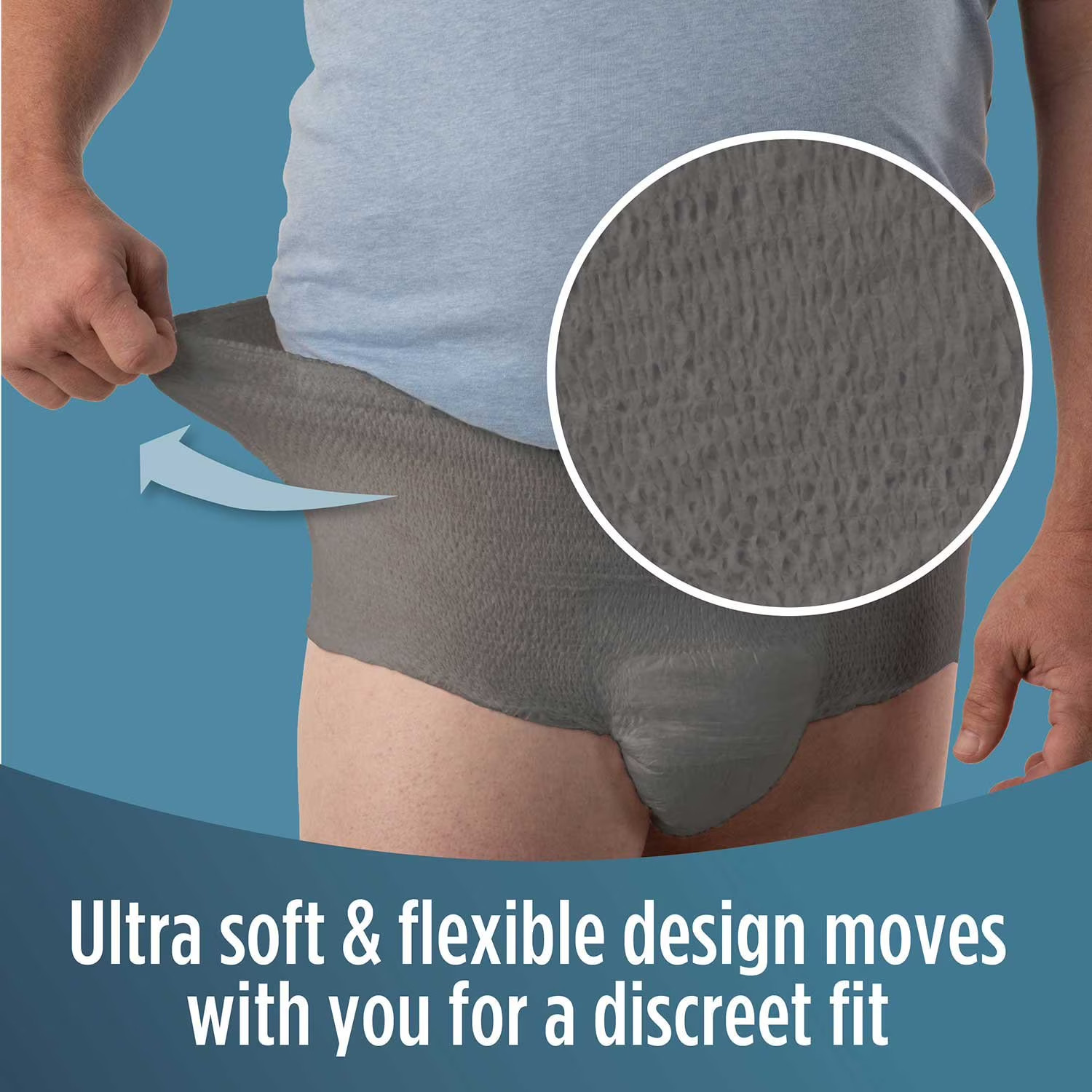 Member’s Mark Men Incontinence Underwear S/M 92 Count Grey Total Protection