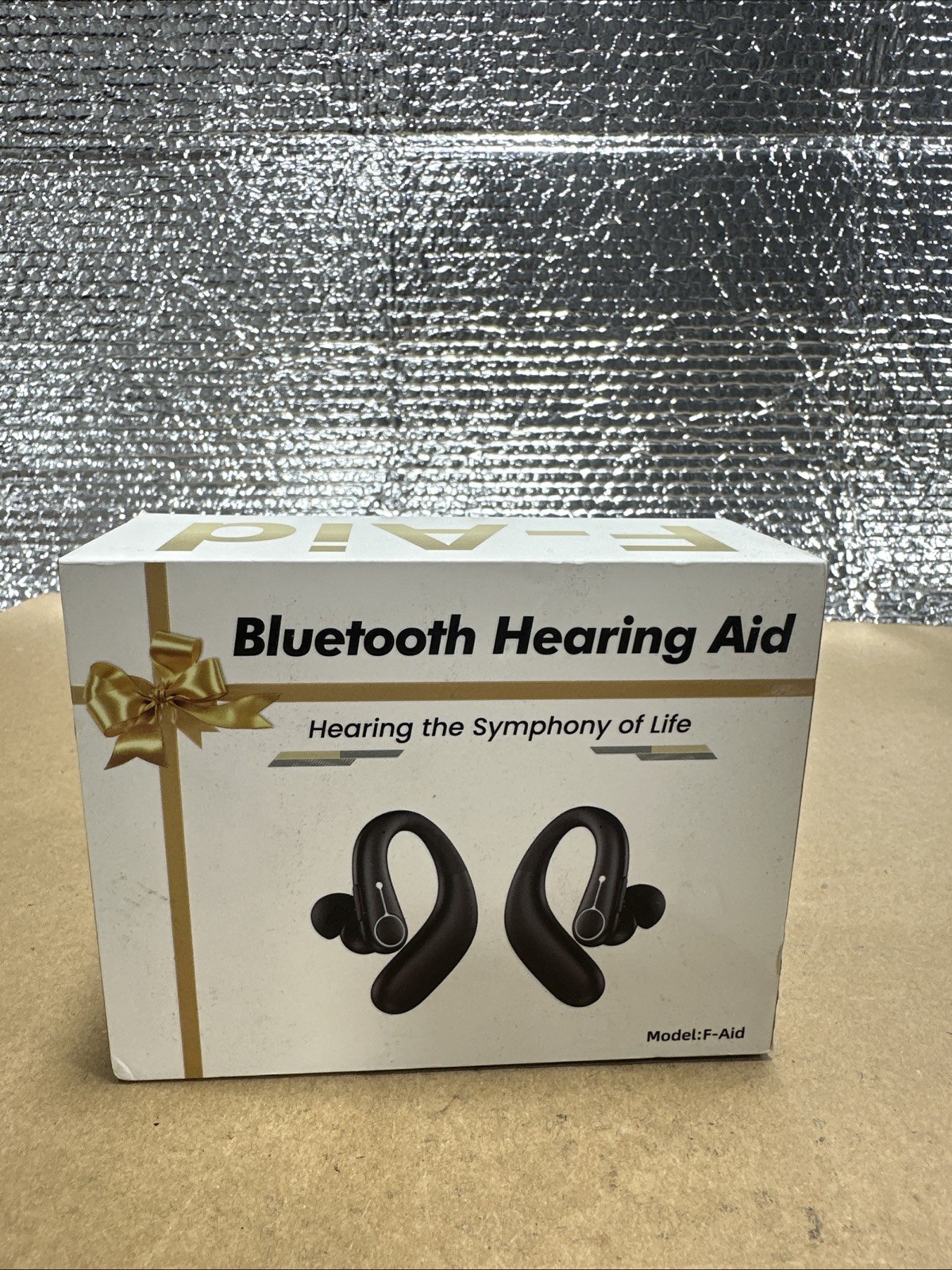 Bluetooth Rechargeable Digital Hearing Amplifier 4-Setting Black F-Aid- Used