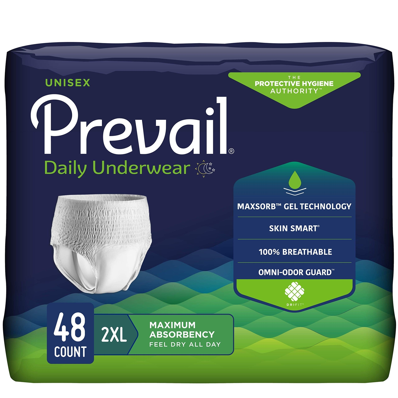Prevail Daily Protective Underwear – Unisex Adult Incontinence Underwear – Di…
