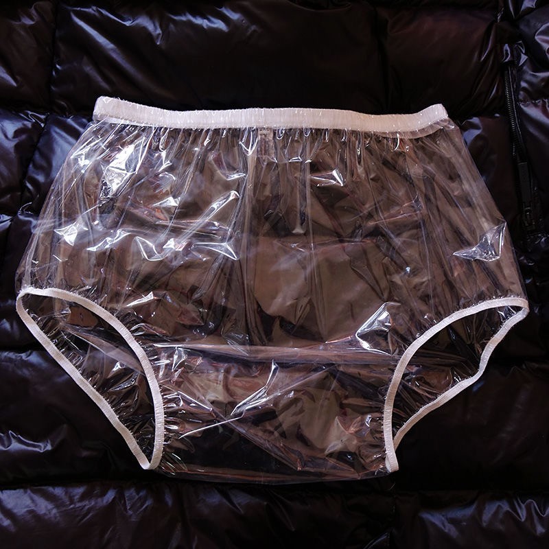 Adult Incontinence Pull-on Plastic Pants Reusable Transparent Diaper Cover 5XL